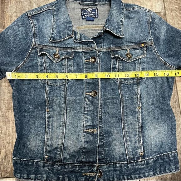 Lucky Brand Pixie Denim Cropped Jean Jacket Small - Picture 12 of 12
